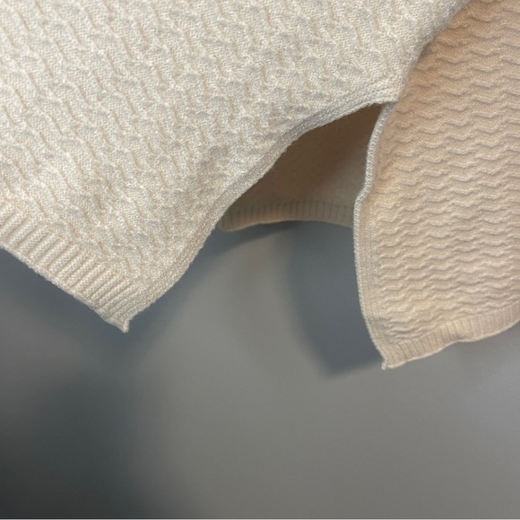 Adrianna Papell Cream V Neck Pullover Sweater 2X - Picture 6 of 7